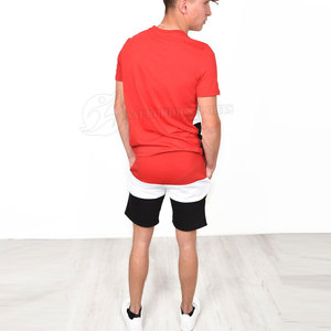 New Summer <b>Men's</b> Casual Knitted Solid 2PC <b>Set</b> <b>Short</b> Sleeve T-shirt <b>and</b> <b>Shorts</b> - Product Image 2