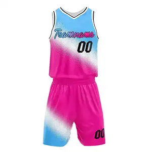 High Quality Breathable Basketball Uniform Sets Quick Dry Professional Design Good Material Custom Team Name