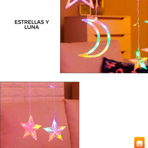ไฟประดับม่านน้ำตก LED รูปดาว 2.8 ม. - คละสี - Product Image 6
