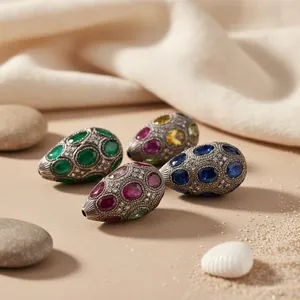 Joyería de Piedras Preciosas con Cuentas de Plata Hechas a Mano para Mujer ADPT-20002 - Product Image 1