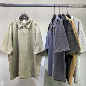 เสื้อยืดวินเทจทรงหลวมสำหรับผู้ชายเสื้อยืดโอเวอร์ไซส์ทำจากผ้าฝ้าย100% สำหรับฤดูใบไม้ผลิและฤดูร้อน - Product Image 1