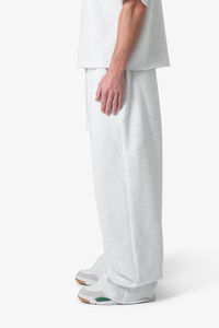 Windbreaker Sweatpants Elastic Mid Oversized Baggy <b>Fleece</b> <b>Trousers</b> For Men Heavyweight French Terry Sweatpants - Product Image 3