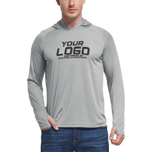 Diseña tu propio rendimiento UPF 50 Camisa de pesca con capucha Sublimación Camo Print Protección UV Manga larga - Product Image 1