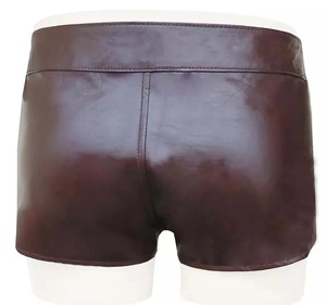 Vêtements de course de qualité supérieure, service OEM, shorts en cuir pour hommes, vente en gros, shorts en cuir respirants à prix avantageux - Product Image 5