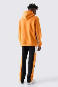 ชุดวอร์มผ้าฟลีซโอเวอร์ไซส์ 2 ชิ้น พิมพ์โลโก้ตามสั่งจากโรงงานผู้ผลิต OEM สำหรับทุกเพศ ระบายอากาศได้ดี ผลิตจากผ้าฝ้าย 100% เสื้อฮู้ดดี้และกางเกงจ็อกเกอร์ - Product Image 2