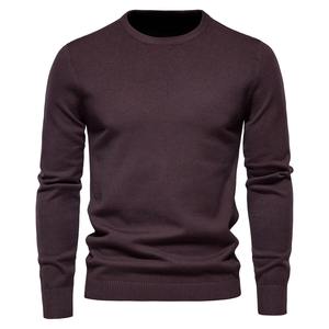 Pull d'hiver épais pour hommes Col en O Couleur solide Manches longues Chaudes Pulls minces Pull pour hommes Vêtements pour hommes - Product Image 2