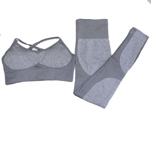 Conjunto de Gimnasio Profesional sin costuras, ropa de Fitness, sujetador y mallas de 2 piezas, conjunto de entrenamiento para mujer, traje de Yoga - Product Image 4