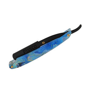 Fournisseur en gros Pissco de rasoirs pliants en acier inoxydable pour hommes, outils de barbier, rasoirs à cheveux en acier inoxydable - Product Image 2