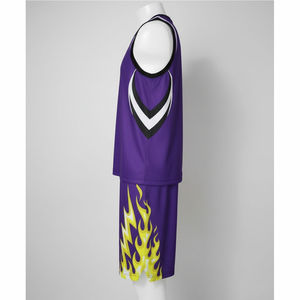 Ensemble de maillots de basket-ball pour hommes adultes, design personnalisé, respirant, logo imprimé par sublimation, uniforme d'entraînement de basket-ball uni - Product Image 3