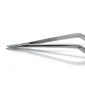 Tijeras Yasargil Oftálmicas Castroviejo, Instrumentos Microquirúrgicos Manuales Reutilizables de Plata, Juego de Instrumentos de Acero Inoxidable con Certificación CE - Product Image 6