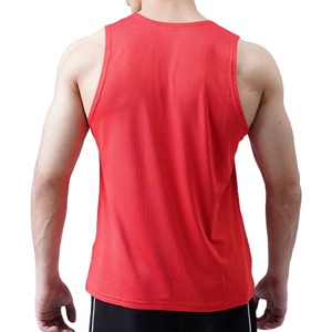 เสื้อกล้ามถักทรงเข้ารูปสไตล์วินเทจสำหรับออกกำลังกาย ผลิตจากผ้าสแปนเด็กซ์และโพลีเอสเตอร์ แห้งเร็ว สีพื้น เสื้อผ้าผู้ชายสำหรับออกกำลังกาย ขายส่ง - Product Image 3