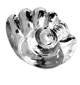 Plateau à copeaux et à trempette très exigeant Vaisselle décorative Plateau de service fait main en acier inoxydable en métal poli miroir - Product Image 1