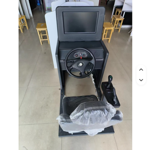 Macchina da Gioco con Simulatore di Corse Auto, Cockpit con Luci Lampeggianti, Materiale Plastico, per Parchi Divertimento e Centri di Intrattenimento Familiare, 2 Giocatori - Product Image 4