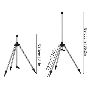 Aspersor de Jardín Ajustable HydroSpin 360, Aspersor de Impacto Giratorio de Plástico para Uso Agrícola - Product Image 2