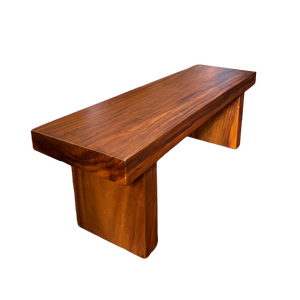 Banc en bois de noyer moderne et naturel, de style libre, longueur 150 cm, durable, confortable, pour restaurant, salle à manger, salon extérieur, PT - Product Image 4