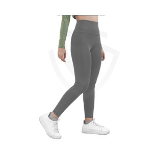 Leggings de Yoga de Cintura Alta, Transpirables, Sin Costuras, de Alta Calidad, para Mujer, Talla XS, Diseño Sólido y a Cuadros, Cintura Elástica - Product Image 3
