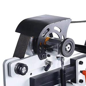 Meuleuse à bande électrique 2x72 pouces VFD 1500W 220V pour la fabrication de couteaux, 3 meules, base réversible pour machine à affûter les couteaux - Product Image 2