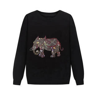 Sweat-shirt pour homme avec strass, qualité supérieure, style streetwear tendance, pull-over pour homme avec strass - Product Image 1