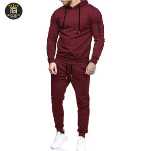 ชุดวิ่งสำหรับผู้ชายชุดวิ่งจ๊อกกิ้งผ้าคอตตอนแบบสลิมฟิตชุดวิ่งสำหรับผู้ชายน้ำหนักเบา - Product Image 3