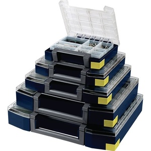 Boxxser B421xD361xH78mm 14-Compartments Assortment Case with Profile Grid RAACO Storage Trays - Product Image 1