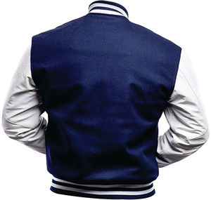 OEM Manufacturer's Custom Logo Cropped Bomber Varsity <b>Jacket</b> Women Winter Wool <b>Long</b> CollegeBaseballjacket for <b>men</b> DDP Shipping - Product Image 3