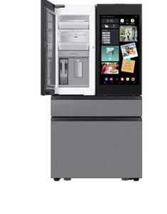 Nuevo refrigerador de puerta francesa de 28 pies cúbicos y 4 puertas resistente a huellas dactilares negro Acero inoxidable sin escarcha hogar inteligente - Product Image 1