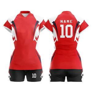 2025 Nueva sublimación voleibol Jersey diseño personalizado hombre y mujer camisa corta uniformes de voleibol - Product Image 5