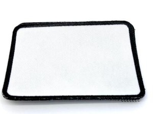 Badges les plus vendus en gros Sublimation transfert de chaleur bricolage patchs vierges en tissu personnalisé avec attache à crochet et boucle - Product Image 5