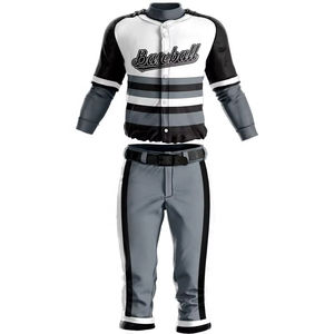 Uniforme de béisbol de servicio OEM, conjunto personalizado, número bordado, camiseta de béisbol para hombre - Product Image 6