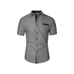 Camisa Hawaiana de algodón satinado para hombre, Vestido de playa de verano con botones estampados, manga corta, tela de popelina de estilo clásico sin hierro - Product Image 2
