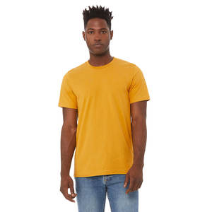T-shirt à manches courtes en jersey unisexe en moutarde 100% coton de qualité supérieure respirant personnalisable avec votre logo Remises en gros disponibles - Product Image 2