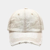 Casquette de baseball vintage en denim délavé avec logo personnalisé, 5 panneaux, imperméable, non structurée, classique, profil bas, sportive, réglable