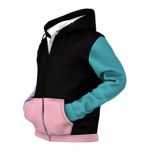 Street Wear nouvelle mode haute qualité hiver hommes polaire coton mélangé impression numérique surdimensionné fermeture éclair Sublimation sweats à capuche - Product Image 2