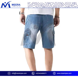 Custom Design <b>Men</b> Denim <b>Shorts</b> <b>Slim</b> <b>Fit</b> Stretch Cotton Jean <b>Shorts</b> Summer Streetwear OEM Outdoor Travel Casual Fashion Wholesale - Product Image 4