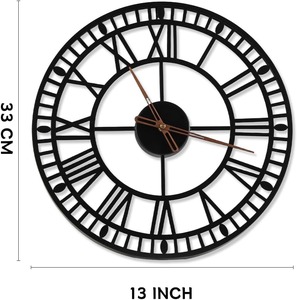 Horloge murale géométrique numérique moderne audacieuse noir or élégant décoratif pour salon bureau maison Quartz suspendu métal Design - Product Image 5