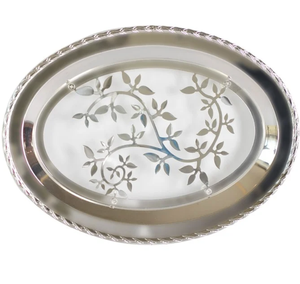 Design attrayant décoratif plateau alimentaire meilleure qualité doré poli plateau de service en gros maison ustensiles de cuisine plateau de service alimentaire - Product Image 6