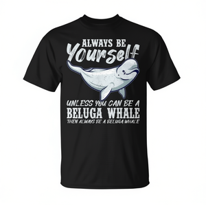 Siempre sé tú mismo a menos que puedas ser una camiseta con diseño de ballena Beluga - Product Image 2