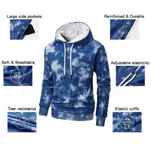 Sweat à capuche zippé pour homme, personnalisable (logos et couleurs), en molleton bouclette, broderie, coupe courte, coton respirant, hiver, séchage rapide, coupe-vent - Product Image 4