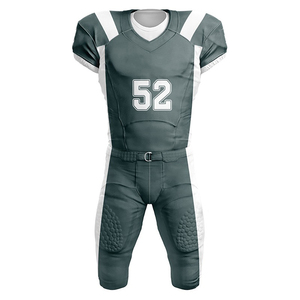 Ensemble d'uniformes de football américain 100% polyester, vêtements de sport respirants, manches courtes, grande taille, été, personnalisable, uniforme OEM - Product Image 6