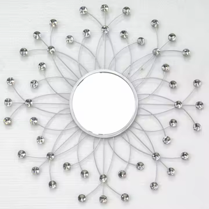 Modern Home Decorative <b>Hanging</b> <b>Wall</b> Art Customized Metal Faux Diamonds <b>Wall</b> <b>Mirrors</b> for Living Room Bedroom - Product Image 5