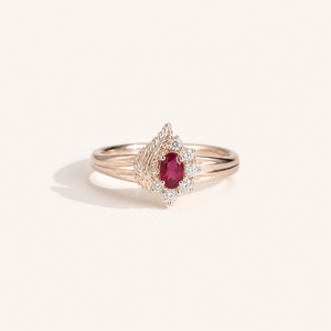 Platinum <b>Opal</b> Gemstone <b>Ring</b> with Rhodium Plating Bezel Set Fine Jewelry - Product Image 5