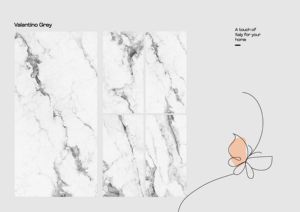 Statuario Blanco 600x1200mm Porcelana Europea Premium Acabado en mármol brillante Acentos vitrificados para villas de pared de piso interior - Product Image 5