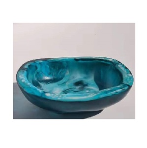 Frutero de resina pulido brillante hecho a mano superficie elegante aspecto elegante ideal para aperitivos de mesa de comedor o exhibición de sala de estar - Product Image 3