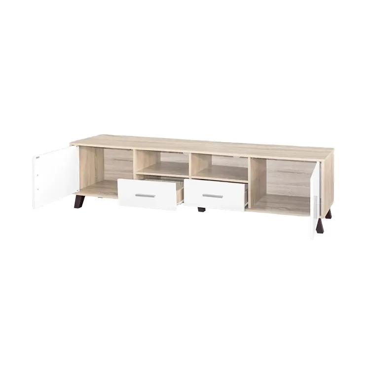 Commercio all'ingrosso Console TV Media Cabinet con il cursore di stoccaggio porte e cassettiere cursori TV6061