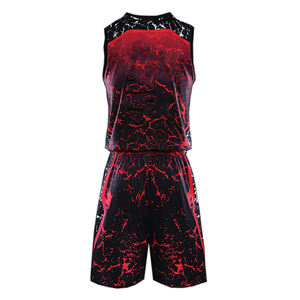 Uniformes de basket-ball sans manches de haute qualité 100% polyester, grande taille, design personnalisé, ensembles respirants, impression par sublimation numérique - Product Image 5