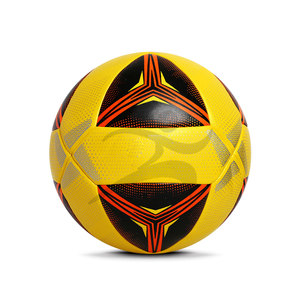 Suministro directo del fabricante Balones de fútbol avanzados personalizados con rayas blancas Tamaño 5 Fútbol de PVC para entrenamiento - Product Image 1