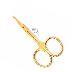 Tijeras para Cutículas de Acero Inoxidable Dorado Delgadas de Alta Calidad, Rectas, con Punta de Precisión, para Mano Derecha, Duraderas, para Arte de Uñas - Product Image 2