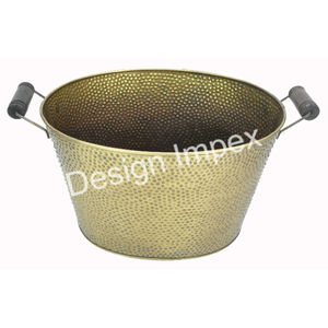 Bar Party Supplies Beverage Tub With Handles Antique Large <b>Ice</b> Bucket For Champagne Wine <b>Cooler</b> Restaurant Event Uses - Product Image 2