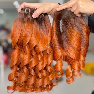 Extensions de cheveux humains vietnamiens de qualité supérieure, prix avantageux, cheveux raides et volumineux, couleur ombrée, ensemble de mèches avec fermeture, 2025 - Product Image 2