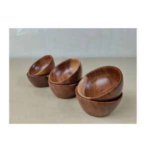 Bol en bois fait main 100% de haute qualité pour salade de fruits Design moderne pour décor de restaurant d'hôtel à la maison et service de nourriture - Product Image 5